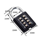 Mechanical 8-digit Key Lock Password Lock Padlock Pi-Mart