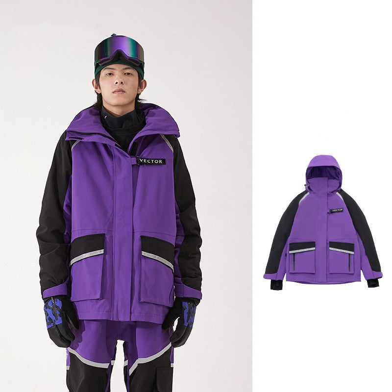 Loose Warm Windproof Waterproof Ski Suit For Men And Women Pi-Mart