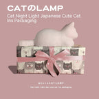 Wife Girl Cat Vinyl Small Night Lamp Christmas Pi-Mart