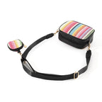 Casual versatile woven shoulder crossbody bag, small crossbody purse 2 in 1, simple portable cosmetic storage bag - SJB-DIAMOND ELITES
