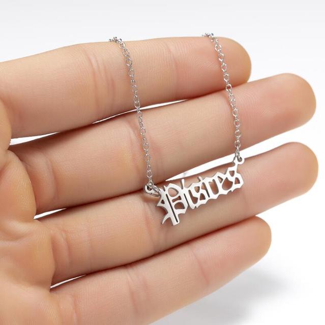 Zodiac Necklace Alphabet - SJB-DIAMOND ELITES