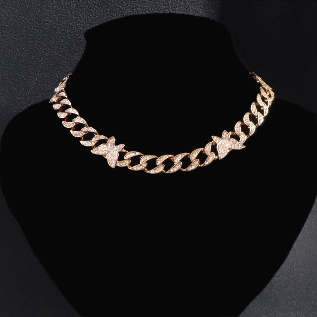 18K Cuban Butterfly Link Chain Pi-Mart