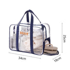 Waterproof beach bag, wet and dry separation fitness bag, toiletry bag, storage goggles, swimsuit swimming bag, Transparent Cosmetic Bag, - SJB-DIAMOND ELITES