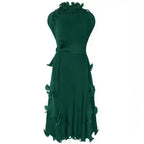 A1. Autumn Short Sleeve Pleated Design Affordable Luxury Fashion
