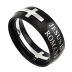 Black Square Double Cross Ring KingdomWear