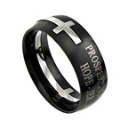 Black Square Double Cross Ring KingdomWear