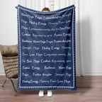 Cozy Blue Encouragement Hug Blanket - Soft Flannel, Inspirational Print For Rehab & Comfort, Perfect For Naps, Camping, And Gifting To Friends & Family Lootquake LLC