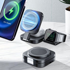 Desktop Three-in-one Wireless Charger Magnetic Suction Pi-Mart