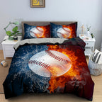 Cross-border Three-piece Bed Set Home Textile Four-piece Set Basketball Quilt Cover Thick Twill Wish Pi-Mart