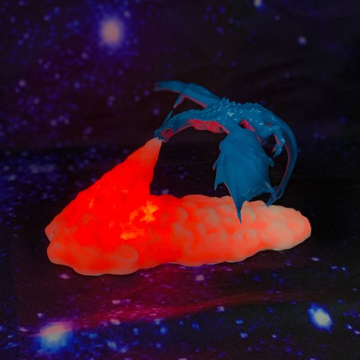 3D Printed Dragon LED Lamp - SJB-DIAMOND ELITES
