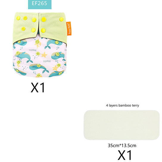 Bamboo charcoal deodorant cloth diapers