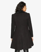 Velvet Trim Skater Coat - Royal Inspired | Femstylo