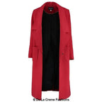 De La Creme - Womens Faux Wool Wrap Coat