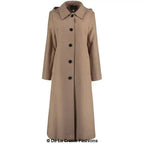 Faux Wool Longline Hooded Winter Coat