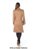 De La Creme - Women's Mohair Blend Longline Winter Coat