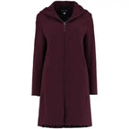 Wool Blend Hooded Coat - Zip Front Winter Coat | Femstylo