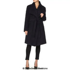 Wool Blend Large Lapel Duster Coat