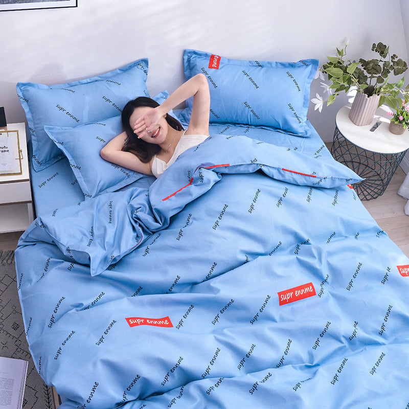 Scandinavian Style Simple Duvet Cover Single Bed Pi-Mart