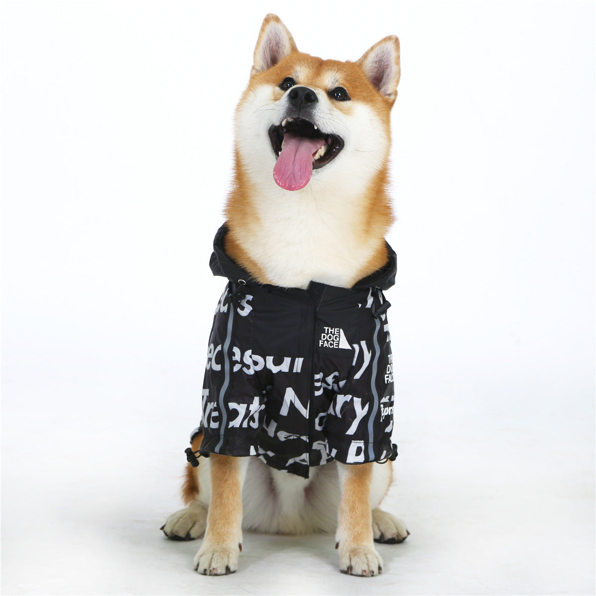 Windproof And Rainproof Dog Clothes Large Dog Raincoat Dog Pet Shell Jacket Pi-Mart