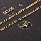 Twisted Rope Figaro Necklaces Pi-Mart