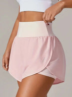 Pocketed High Waist Active Shorts