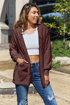 Women Full Size Teddy Hooded Jacket with Pockets Cozy Casual Jacket Comfortable Women Jacket Stevvex