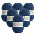 6pcs 4 Layers Hand-woven Crochet Yarn, Soft And Comfortable, 100% Acrylic Yarn, Suitable For DIY Crocheting And Knitting Scarf, Sweater, Shawl, Blanket, 1.76oz/pc