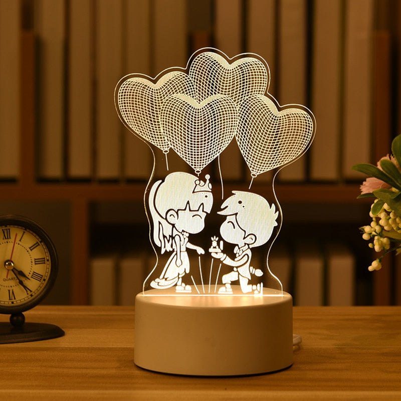 Kids 3D LED Creative Night Lamp - SJB-DIAMOND ELITES