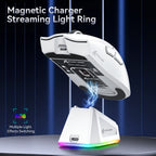 22K DPI X11 Pro Wireless Gaming Mouse - Tri-Mode Connectivity, RGB Charging Dock, PAW3311 Optical Sensor, HUYU Switch, 5 Programmable Buttons, Ergonomic Design for PC Gamers Lootquake LLC