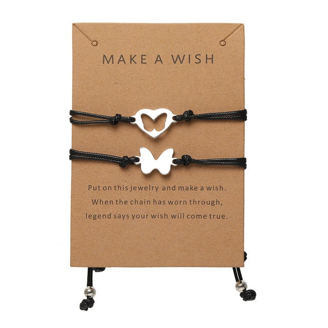 2Pcs Heart Magnet Bracelet for Lovers Pi-Mart