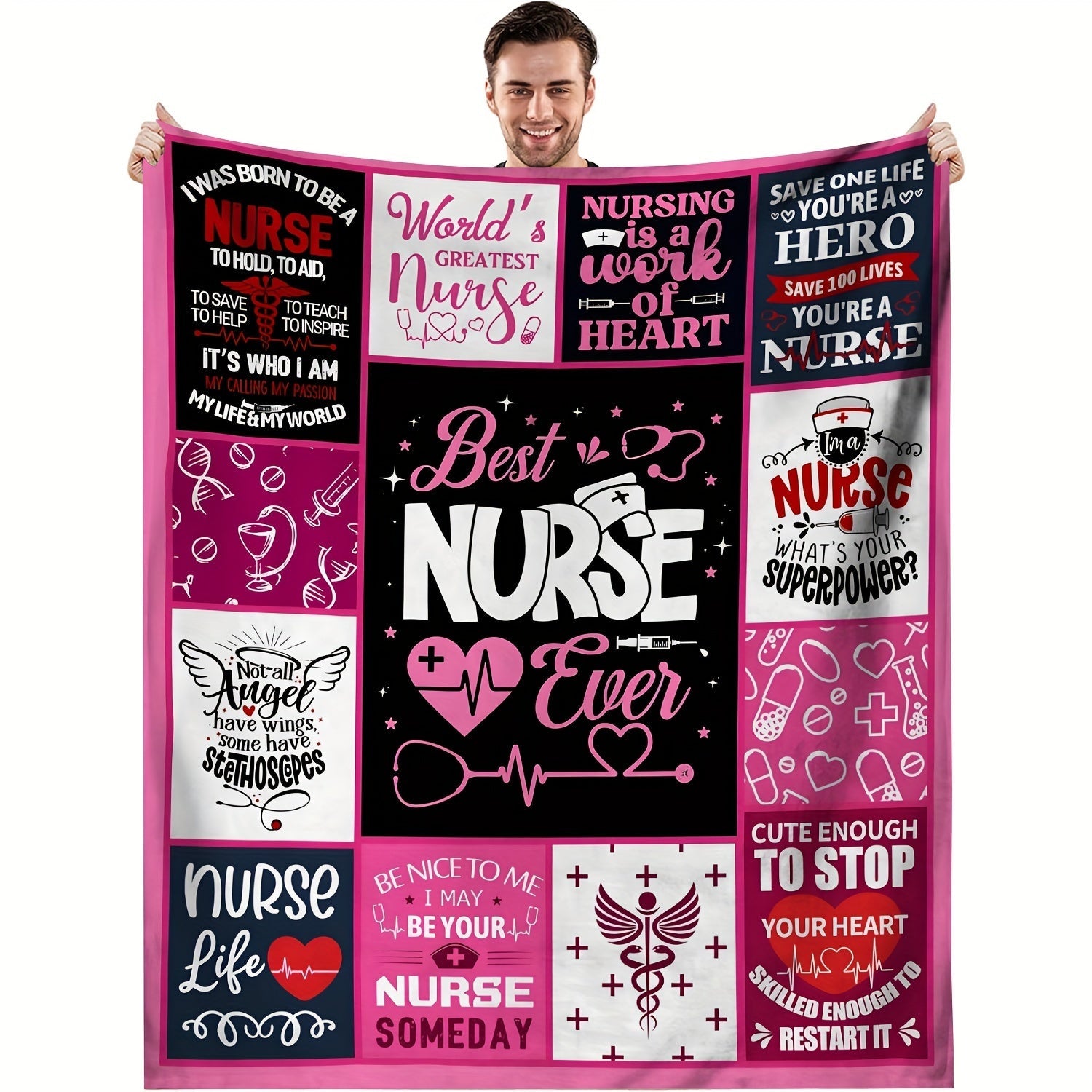 Soft Flannel 1pc Blanket - Gifts For Nurses, Sofa, Bed, Or Outdoor Use Lootquake LLC
