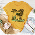 Dead Inside But Feelin Lucky Tee Peachy Sunday