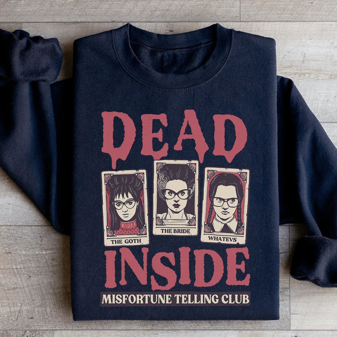 Dead Inside Misfortune Telling Club Sweatshirt Peachy Sunday