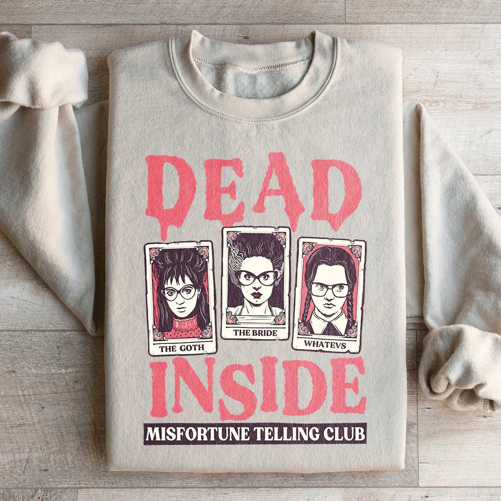 Dead Inside Misfortune Telling Club Sweatshirt Peachy Sunday