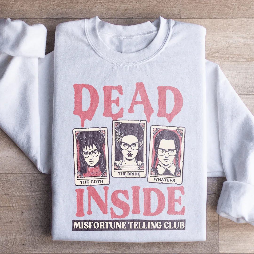 Dead Inside Misfortune Telling Club Sweatshirt Peachy Sunday