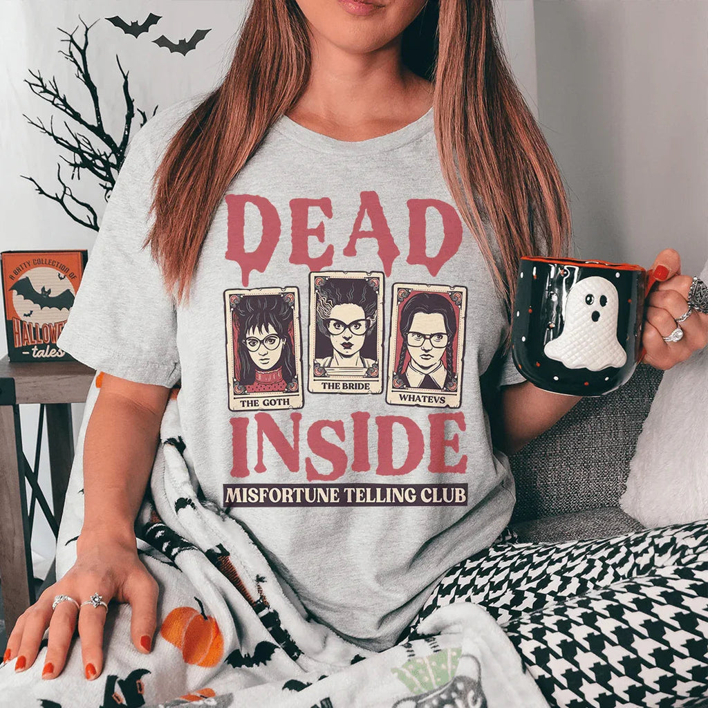 Dead Inside Misfortune Telling Club Tee Peachy Sunday