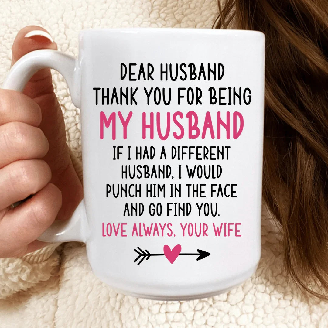 Dear Husband Mug Peachy Sunday