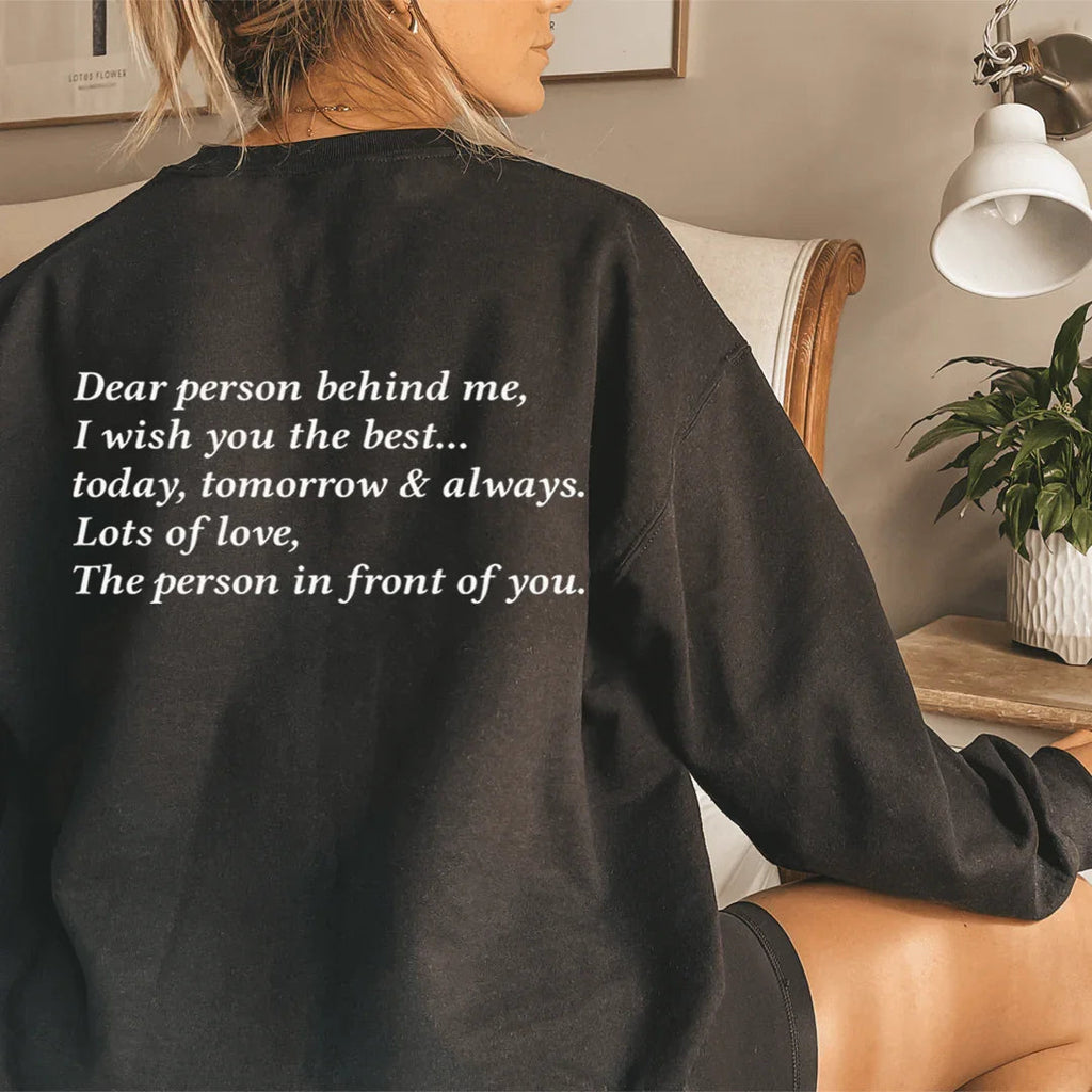 Dear Person Behind Me Sweatshirt - SJB-DIAMOND ELITES