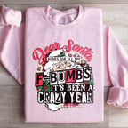 Dear Santa Sorry For All The F Bombs Sweatshirt Peachy Sunday