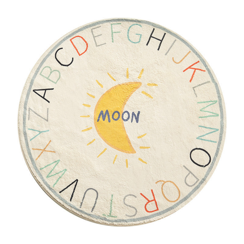 Round Thickened Carpet Children's Room Home Non-slip Absorbent Floor Mat Pi-Mart