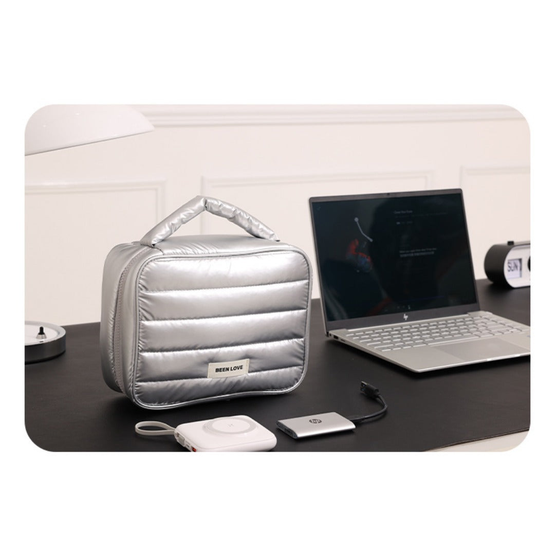 Travel Cable Organizer Pouch, Data Cable Bag Large Capacity, Travel Power Bank Digital Product Storage Bag, Multifunctional Cosmetic Bag - SJB-DIAMOND ELITES