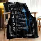 1pc, Pastor Appreciation Gifts For Men, Throw Blanket, Thank You Presents For Christmas, Pastor Appreciation Day, Birthday, Father's Day Cross Lootquake LLC