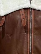 Shearling Lined Zip Up Jacket THRIXINE