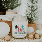 Deck The Halls Holiday Candle 9oz Clove Cinnamon Berry Plum Fir 50hr Burn