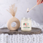 Deck The Halls Holiday Candle 9oz Clove Cinnamon Berry Plum Fir 50hr Burn