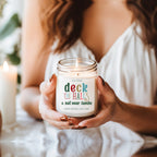 Deck The Halls Holiday Candle 9oz Clove Cinnamon Berry Plum Fir 50hr Burn