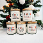 Deck The Halls Holiday Candle 9oz Clove Cinnamon Berry Plum Fir 50hr Burn
