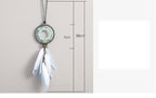 Decoration Home Dream Catchers Hanging Wall Decor Art Pendant Handmade Traditional White Cloud Dream Catcher With Led String Lights Wall Hanging Kids Room Decor Nursery Wall Art Ornament Decor Craft Gift Cute Wind Chimes National Feather Kids Girls Stevvex