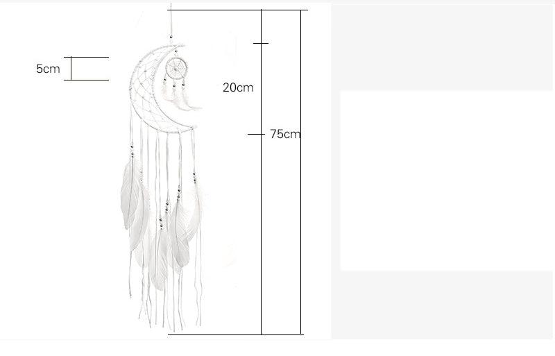 Decoration Home Dream Catchers Hanging Wall Decor Art Pendant Handmade Traditional White Cloud Dream Catcher With Led String Lights Wall Hanging Kids Room Decor Nursery Wall Art Ornament Decor Craft Gift Cute Wind Chimes National Feather Kids Girls Stevvex