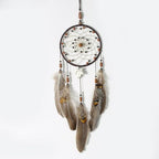 Decoration Home Dream Catchers Hanging Wall Decor Art Pendant Handmade Traditional White Cloud Dream Catcher With Led String Lights Wall Hanging Kids Room Decor Nursery Wall Art Ornament Decor Craft Gift Cute Wind Chimes National Feather Kids Girls Stevvex
